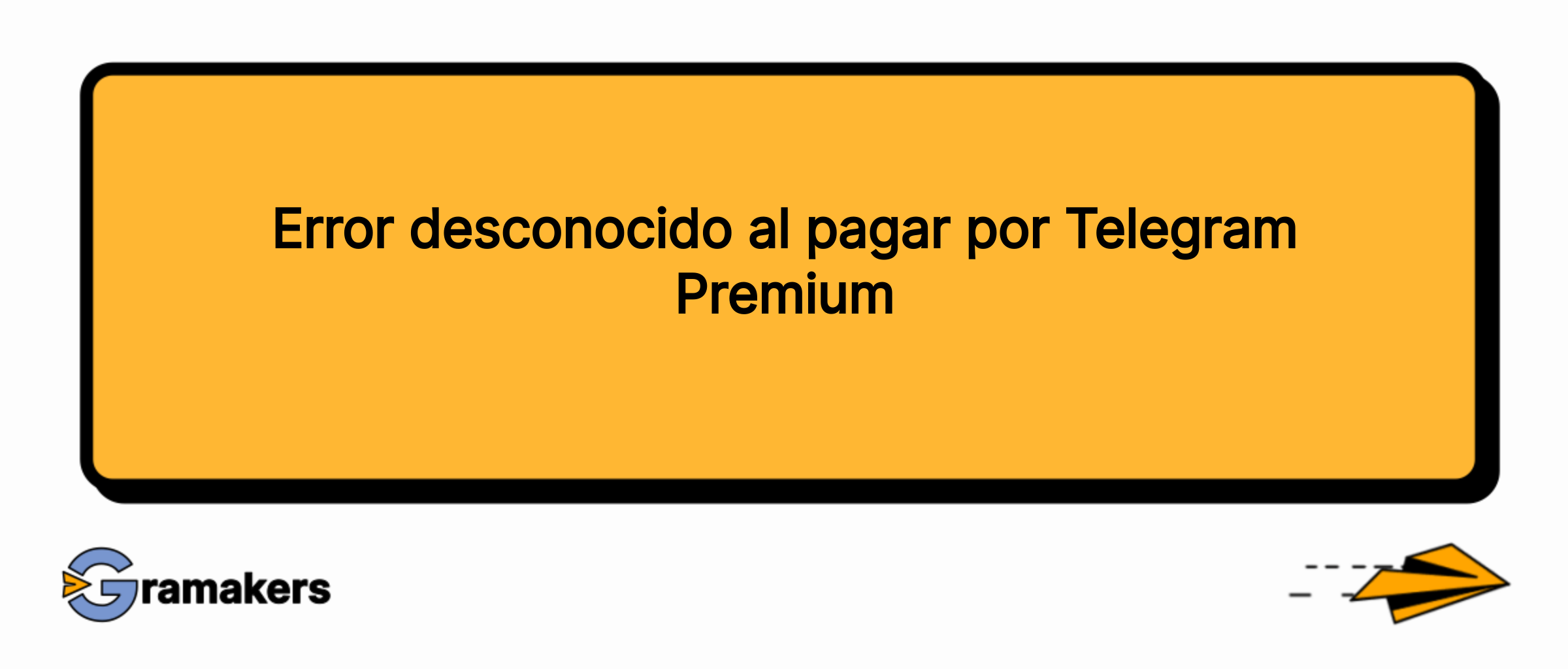 Error desconocido al pagar por Telegram Premium