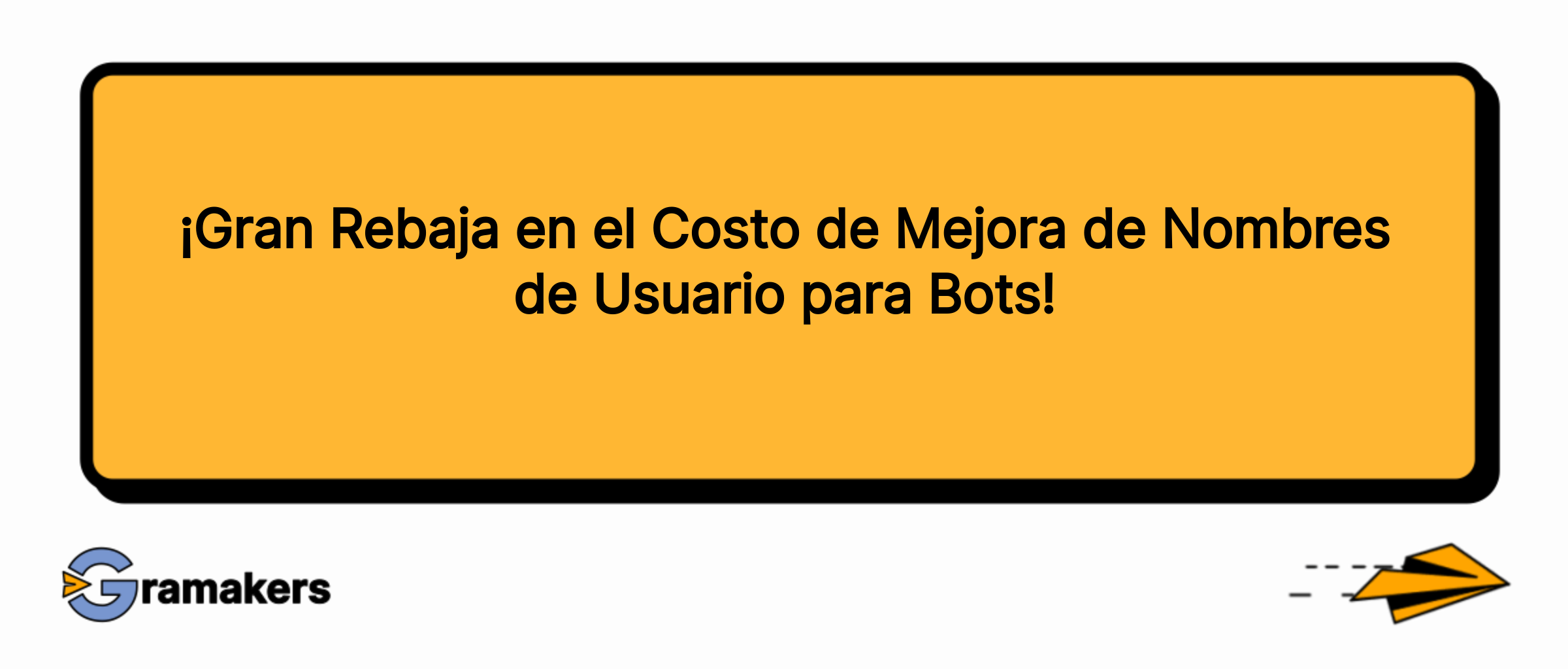 ¡Gran Rebaja en el Costo de Mejora de Nombres de Usuario para Bots!