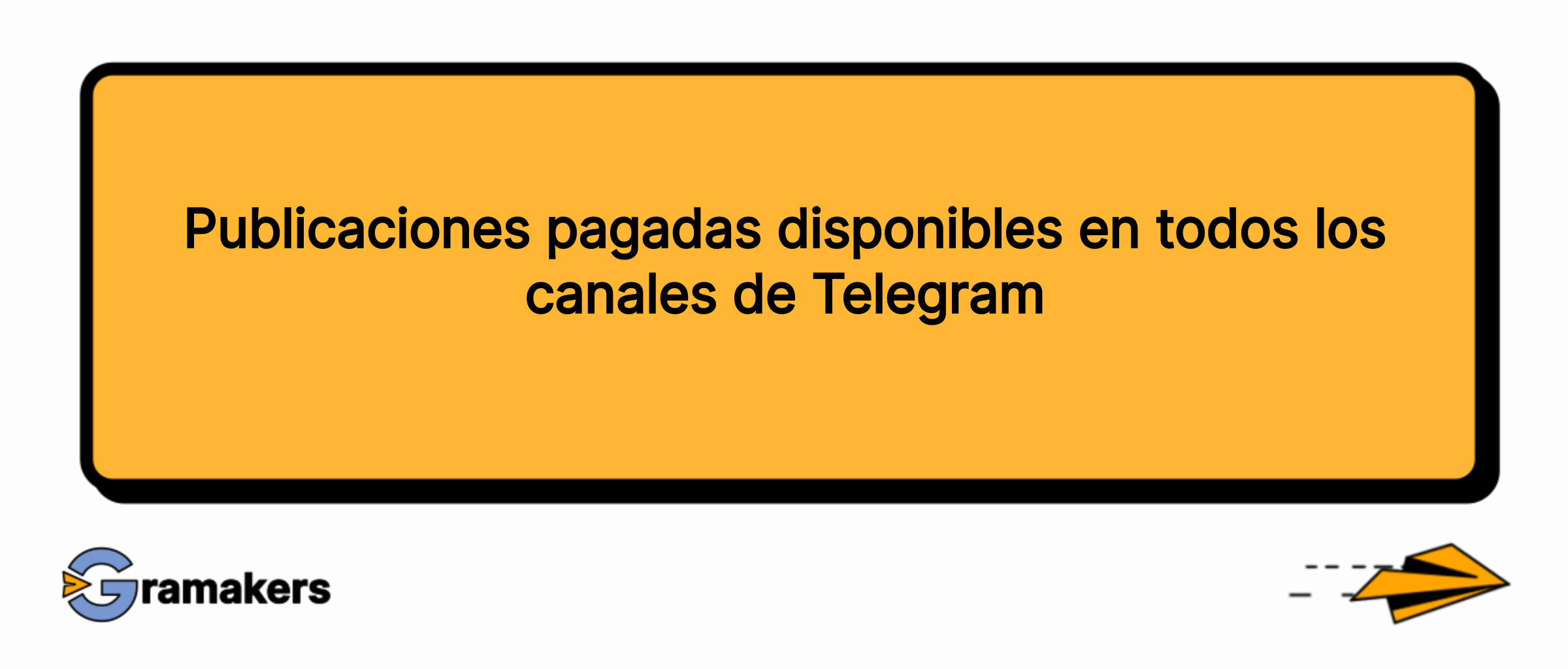 Publicaciones pagadas disponibles en todos los canales de Telegram